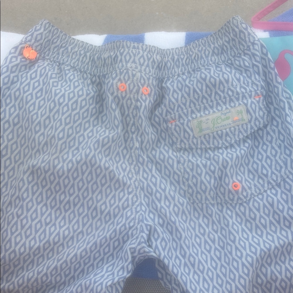 Crewcuts Blue and Orange Kids Swim Trunks